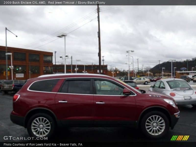 Red Jewel Tintcoat / Ebony Black/Ebony 2009 Buick Enclave CXL AWD