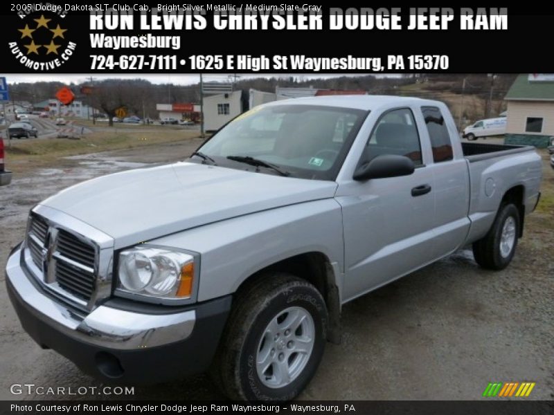 Bright Silver Metallic / Medium Slate Gray 2005 Dodge Dakota SLT Club Cab
