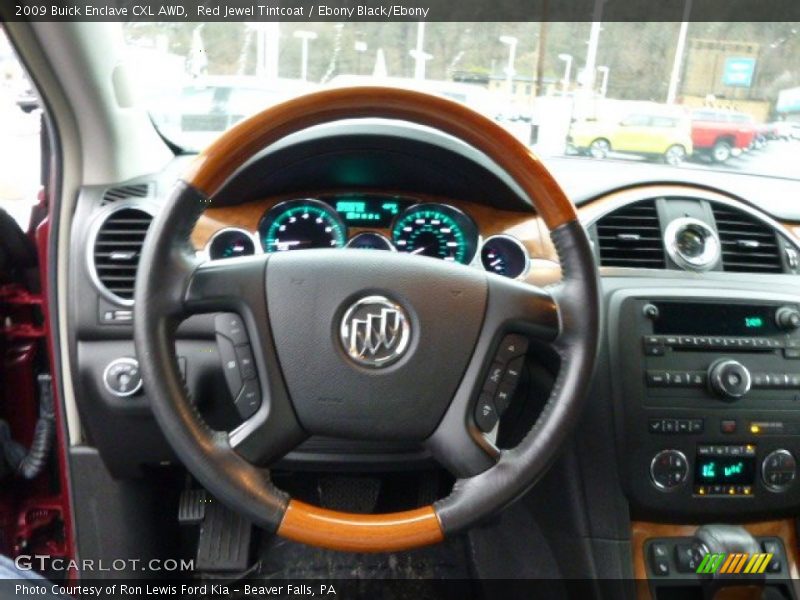 Red Jewel Tintcoat / Ebony Black/Ebony 2009 Buick Enclave CXL AWD