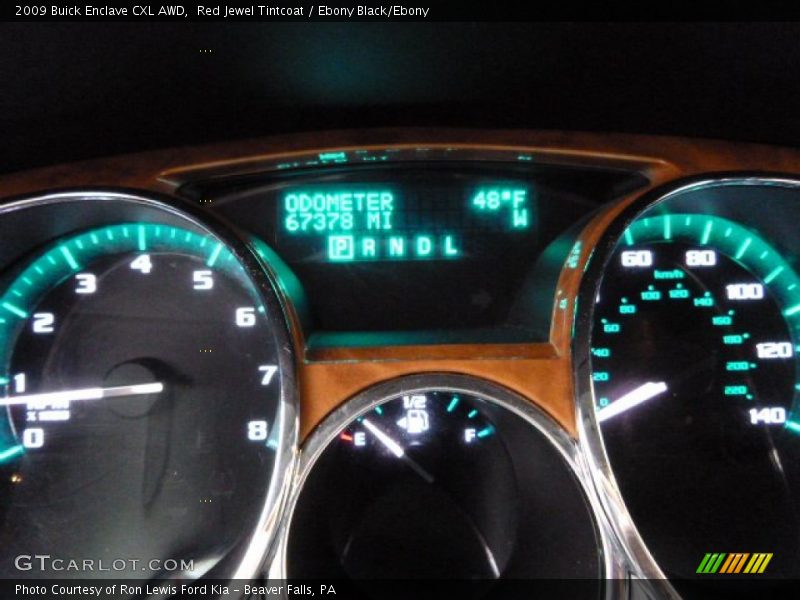 Red Jewel Tintcoat / Ebony Black/Ebony 2009 Buick Enclave CXL AWD