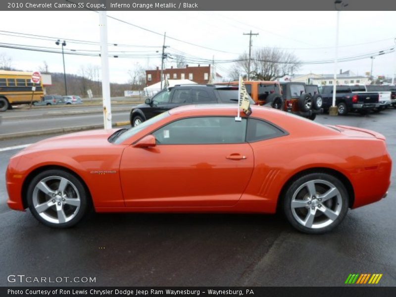 Inferno Orange Metallic / Black 2010 Chevrolet Camaro SS Coupe