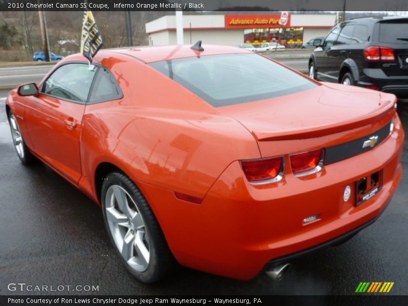 Inferno Orange Metallic / Black 2010 Chevrolet Camaro SS Coupe
