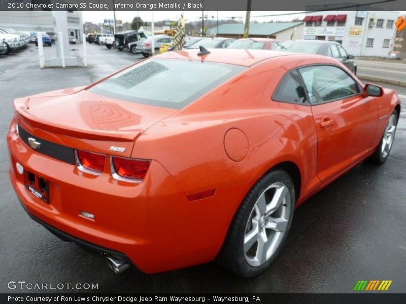 Inferno Orange Metallic / Black 2010 Chevrolet Camaro SS Coupe