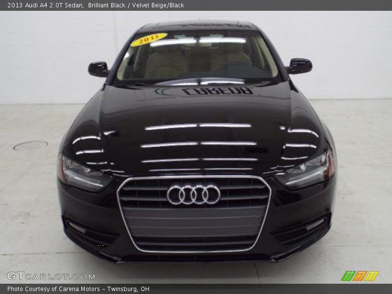 Brilliant Black / Velvet Beige/Black 2013 Audi A4 2.0T Sedan