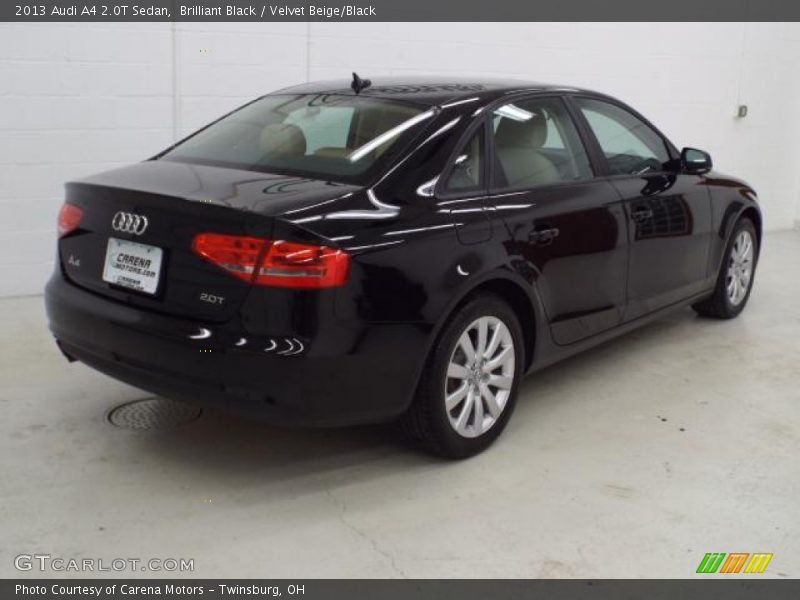 Brilliant Black / Velvet Beige/Black 2013 Audi A4 2.0T Sedan