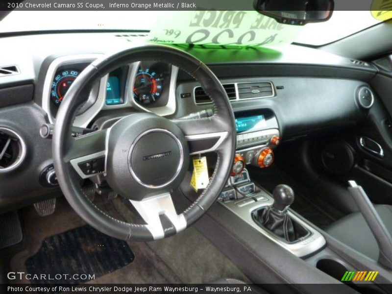 Inferno Orange Metallic / Black 2010 Chevrolet Camaro SS Coupe