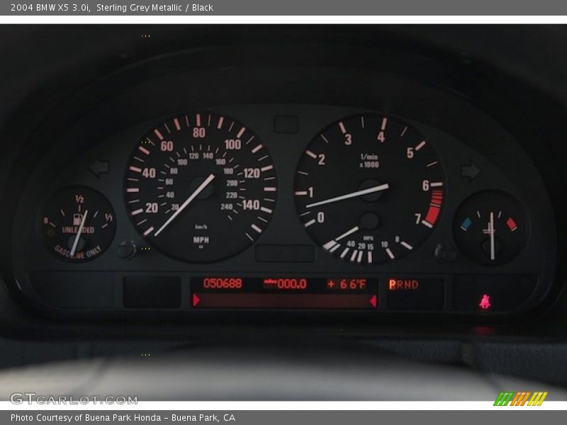 Sterling Grey Metallic / Black 2004 BMW X5 3.0i