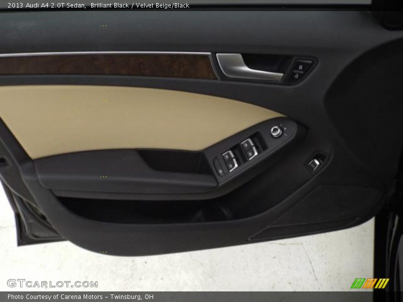 Brilliant Black / Velvet Beige/Black 2013 Audi A4 2.0T Sedan