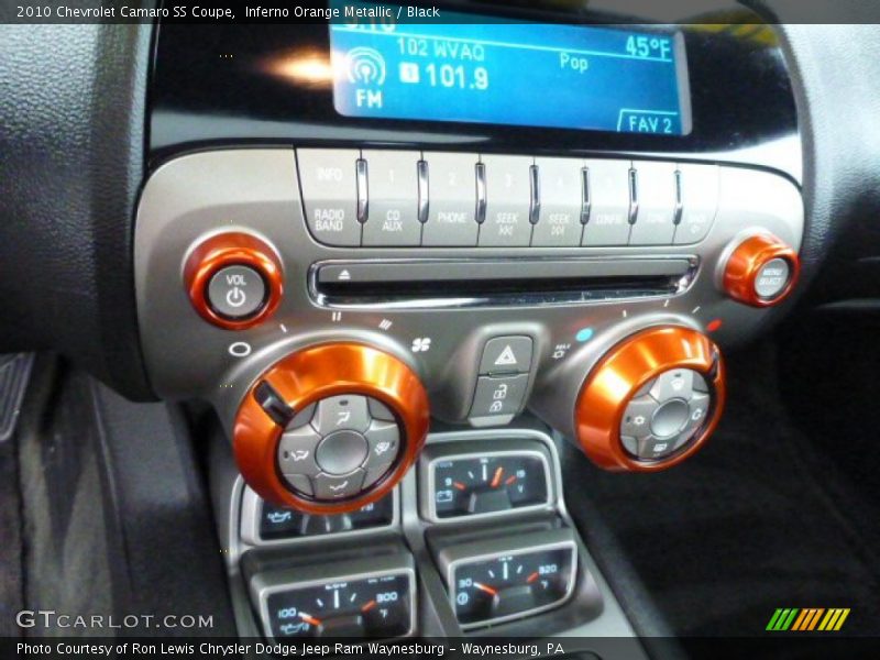 Inferno Orange Metallic / Black 2010 Chevrolet Camaro SS Coupe