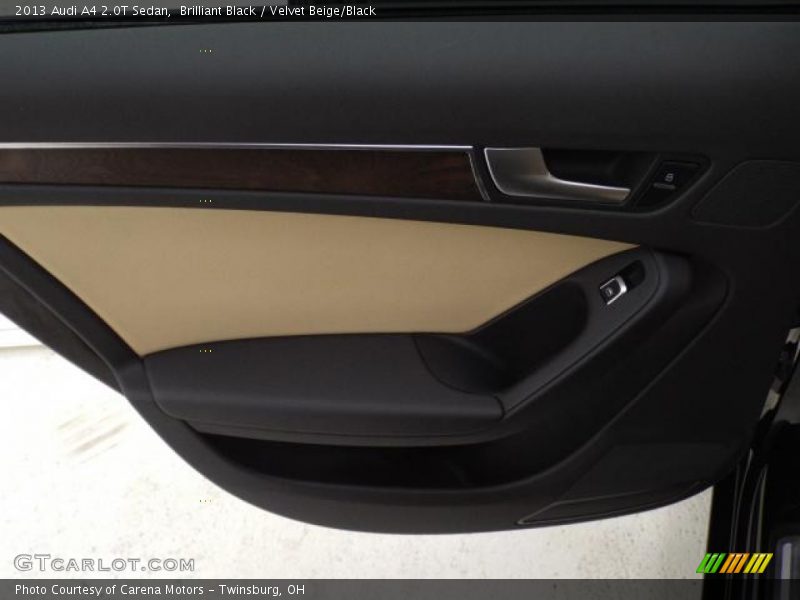 Brilliant Black / Velvet Beige/Black 2013 Audi A4 2.0T Sedan
