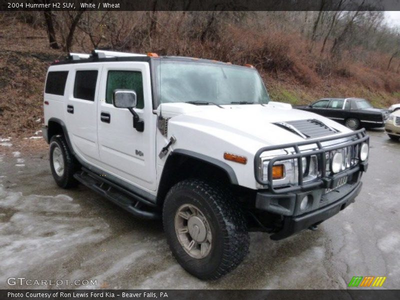 White / Wheat 2004 Hummer H2 SUV