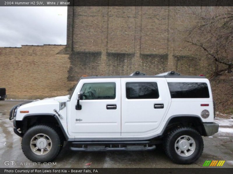 White / Wheat 2004 Hummer H2 SUV