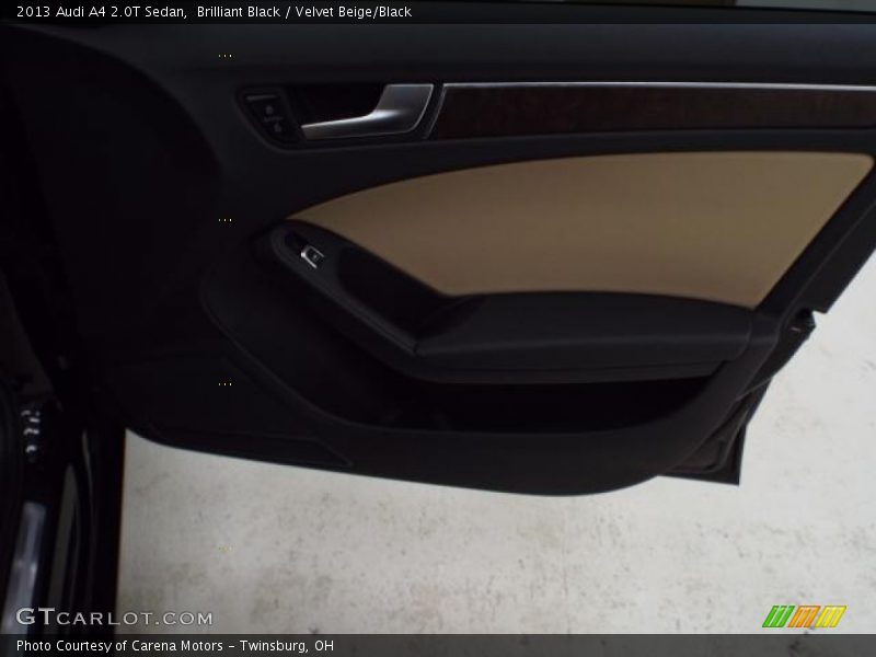 Brilliant Black / Velvet Beige/Black 2013 Audi A4 2.0T Sedan