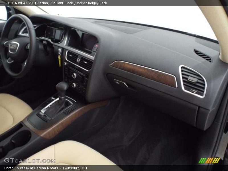 Brilliant Black / Velvet Beige/Black 2013 Audi A4 2.0T Sedan