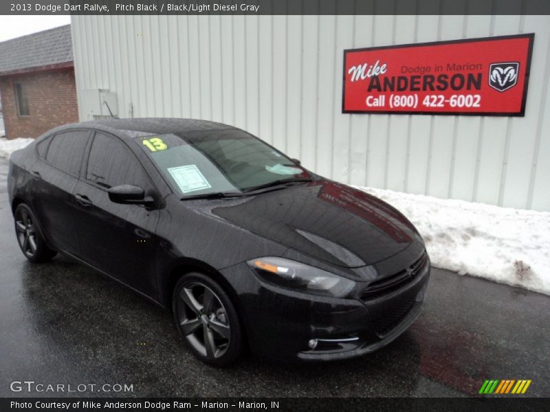 Pitch Black / Black/Light Diesel Gray 2013 Dodge Dart Rallye