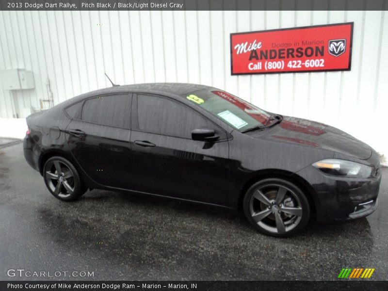 Pitch Black / Black/Light Diesel Gray 2013 Dodge Dart Rallye