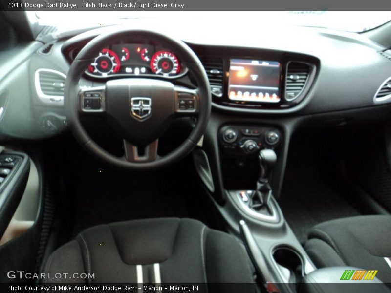 Pitch Black / Black/Light Diesel Gray 2013 Dodge Dart Rallye