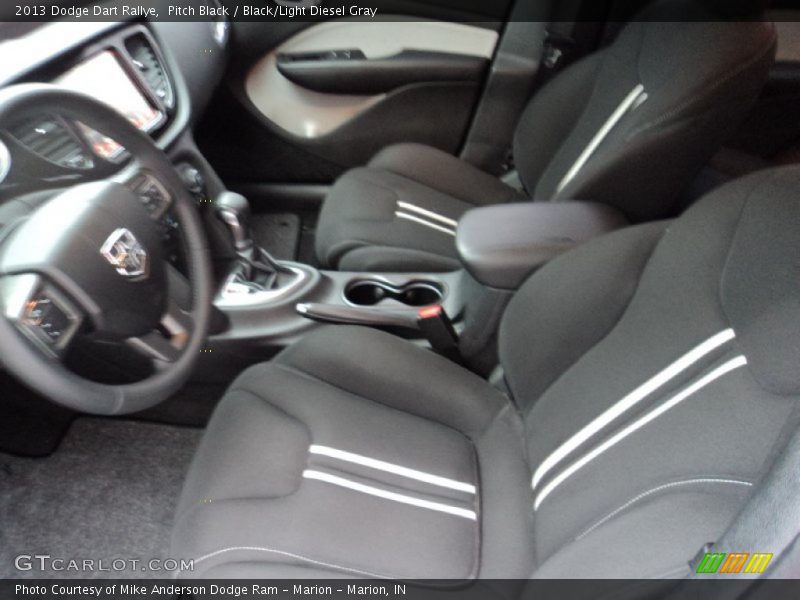 Pitch Black / Black/Light Diesel Gray 2013 Dodge Dart Rallye