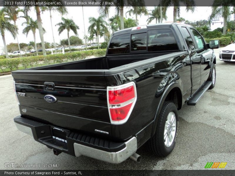 Tuxedo Black Metallic / Black 2013 Ford F150 Lariat SuperCab