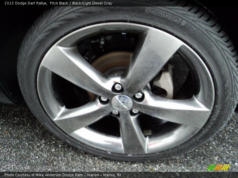 Pitch Black / Black/Light Diesel Gray 2013 Dodge Dart Rallye