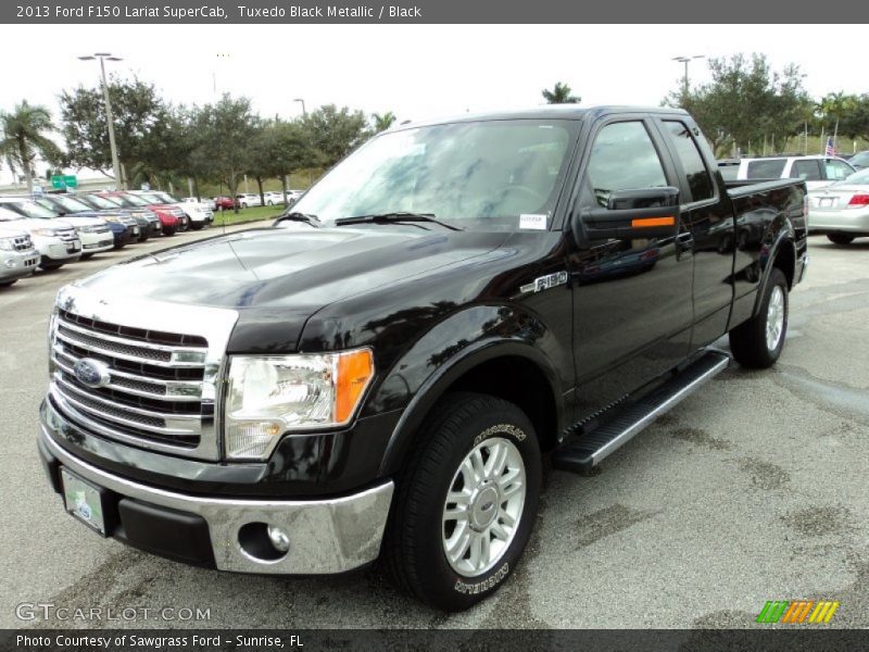 Tuxedo Black Metallic / Black 2013 Ford F150 Lariat SuperCab