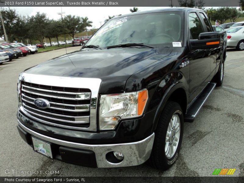 Tuxedo Black Metallic / Black 2013 Ford F150 Lariat SuperCab