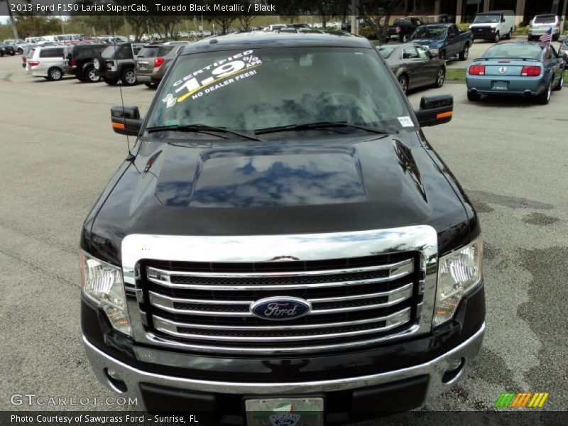 Tuxedo Black Metallic / Black 2013 Ford F150 Lariat SuperCab