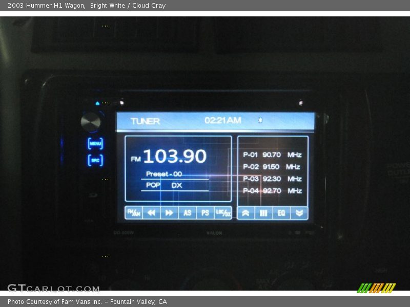 Audio System of 2003 H1 Wagon