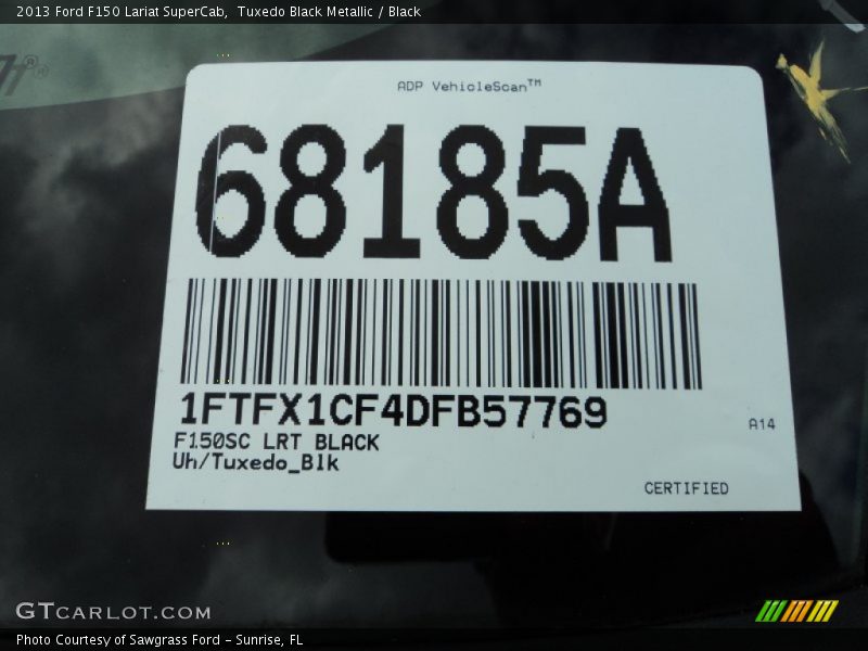 Tuxedo Black Metallic / Black 2013 Ford F150 Lariat SuperCab