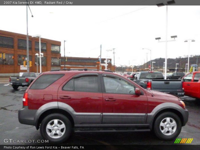 Radiant Red / Gray 2007 Kia Sorento EX 4WD