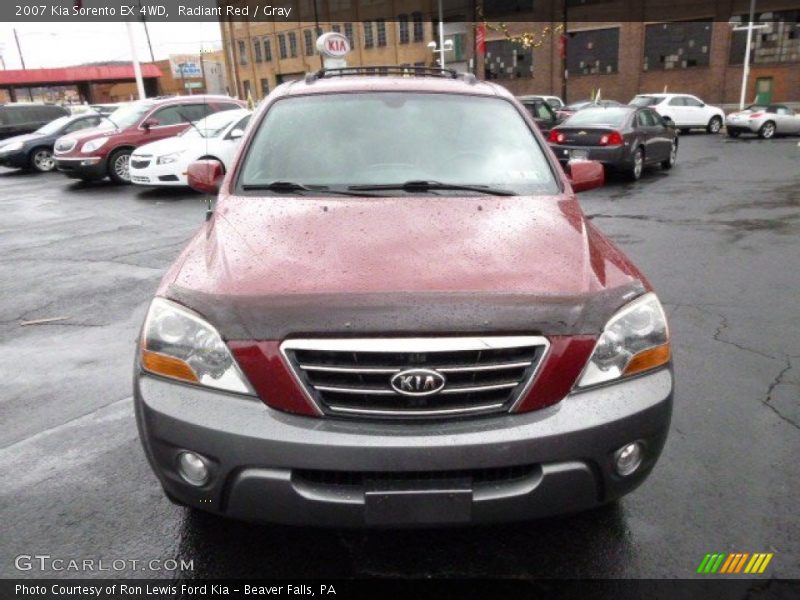 Radiant Red / Gray 2007 Kia Sorento EX 4WD