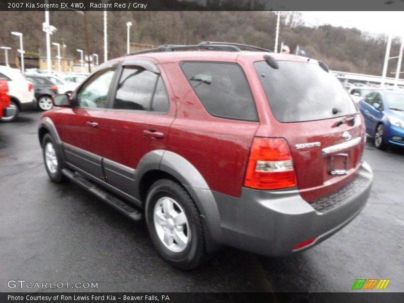 Radiant Red / Gray 2007 Kia Sorento EX 4WD