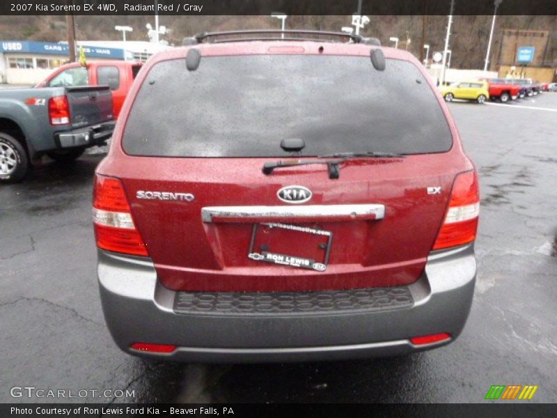 Radiant Red / Gray 2007 Kia Sorento EX 4WD