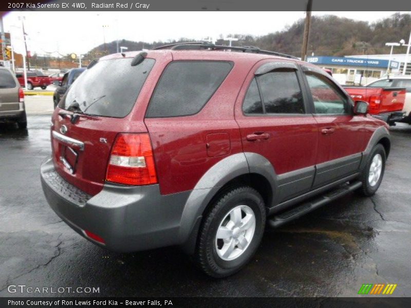 Radiant Red / Gray 2007 Kia Sorento EX 4WD