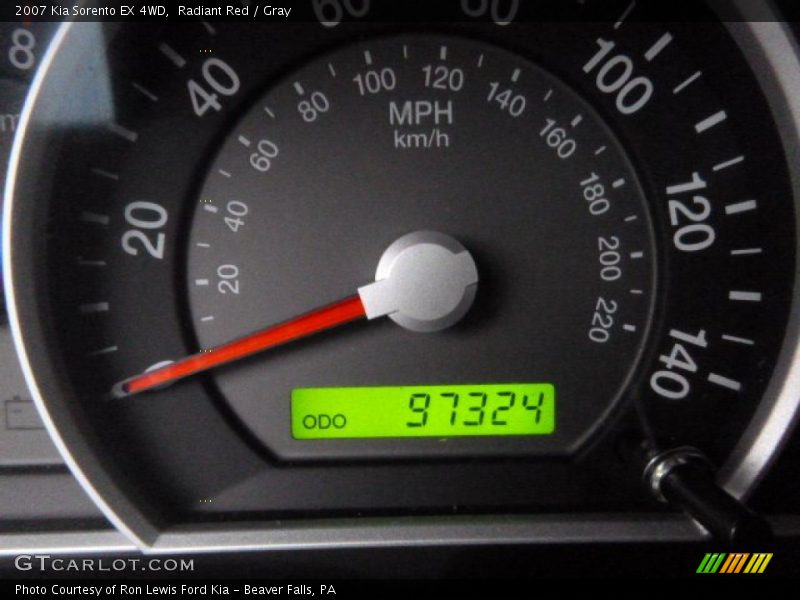 Radiant Red / Gray 2007 Kia Sorento EX 4WD
