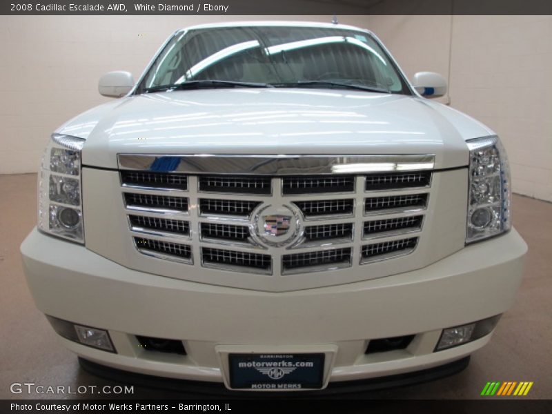 White Diamond / Ebony 2008 Cadillac Escalade AWD