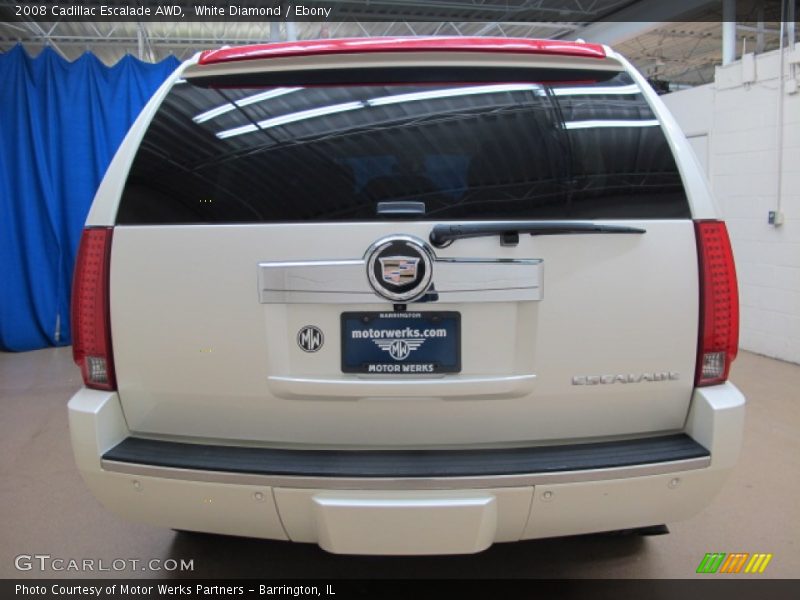 White Diamond / Ebony 2008 Cadillac Escalade AWD