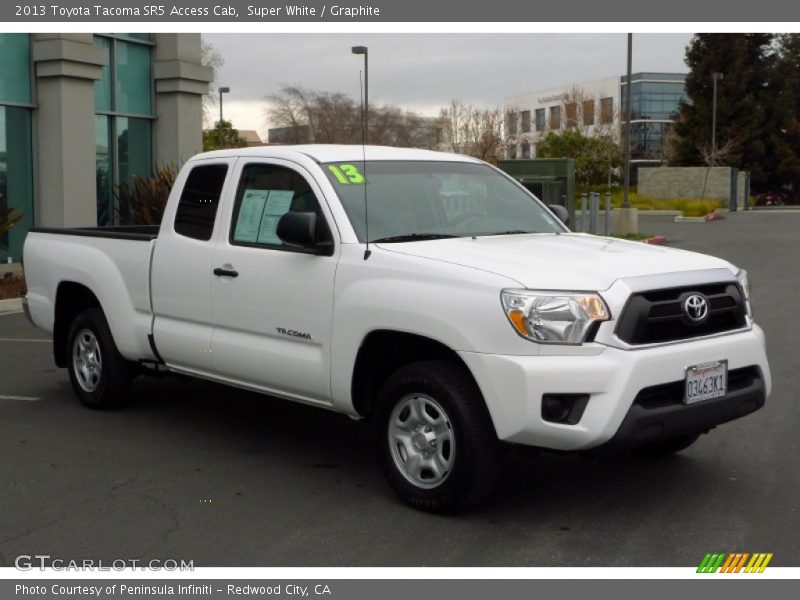 Super White / Graphite 2013 Toyota Tacoma SR5 Access Cab