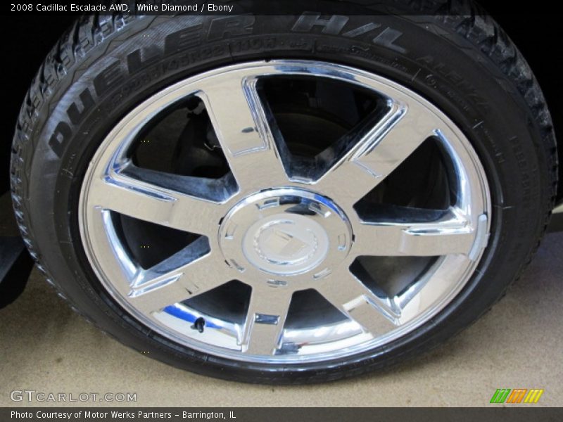 White Diamond / Ebony 2008 Cadillac Escalade AWD