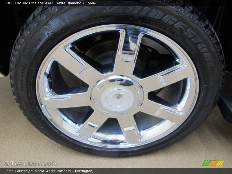 White Diamond / Ebony 2008 Cadillac Escalade AWD