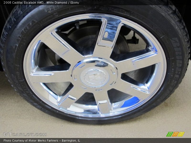 White Diamond / Ebony 2008 Cadillac Escalade AWD