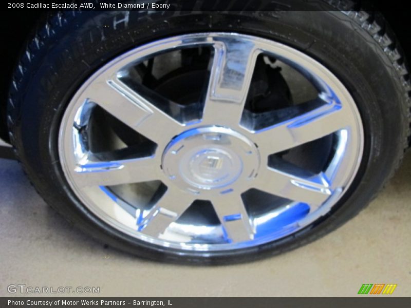 White Diamond / Ebony 2008 Cadillac Escalade AWD