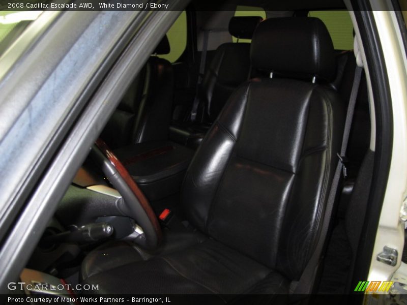 White Diamond / Ebony 2008 Cadillac Escalade AWD