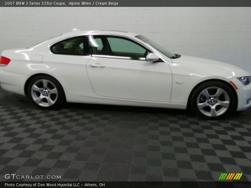 Alpine White / Cream Beige 2007 BMW 3 Series 328xi Coupe