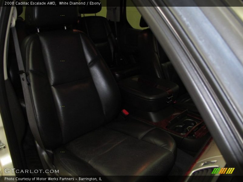 White Diamond / Ebony 2008 Cadillac Escalade AWD