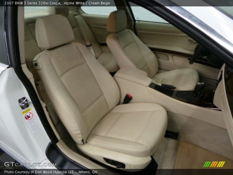 Alpine White / Cream Beige 2007 BMW 3 Series 328xi Coupe
