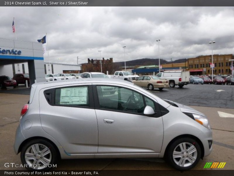 Silver Ice / Silver/Silver 2014 Chevrolet Spark LS