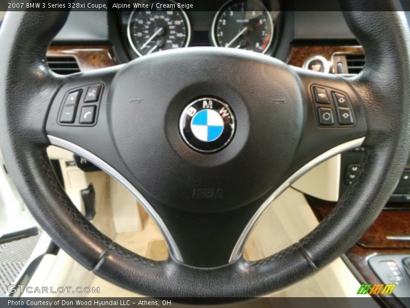 Alpine White / Cream Beige 2007 BMW 3 Series 328xi Coupe