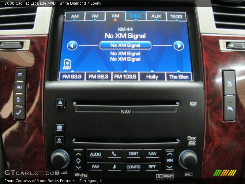 White Diamond / Ebony 2008 Cadillac Escalade AWD