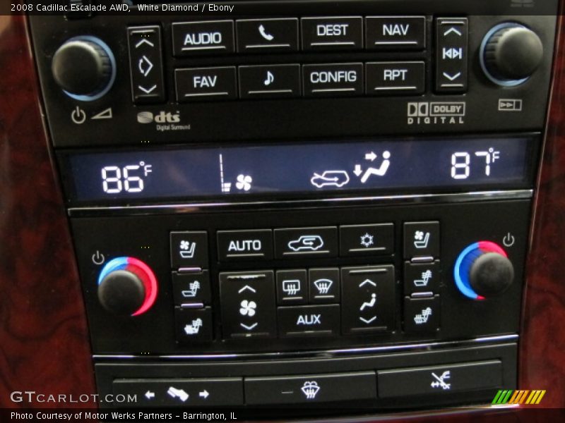 White Diamond / Ebony 2008 Cadillac Escalade AWD